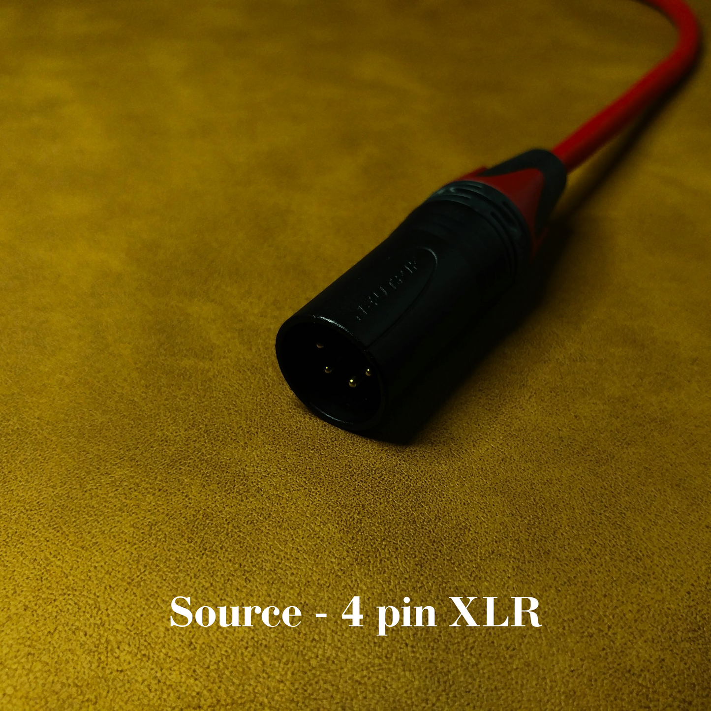 Dual 4 Pin Mini XLR - Headphone Cable - Red - Air+