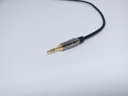 4 Pin Mini XLR Custom Headphone Cable | Black | Elemental