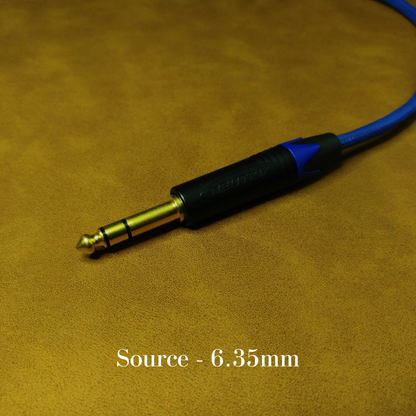 Dual 3.5mm Custom Headphone Cable | Blue | Air+