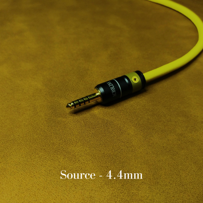 Dual Extended 3.5mm Custom Headphone Cable | Yellow | Air+