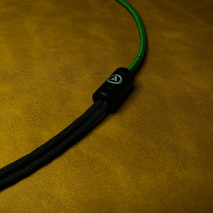 Dual Extended 3.5mm Custom Headphone Cable | Green | Air+